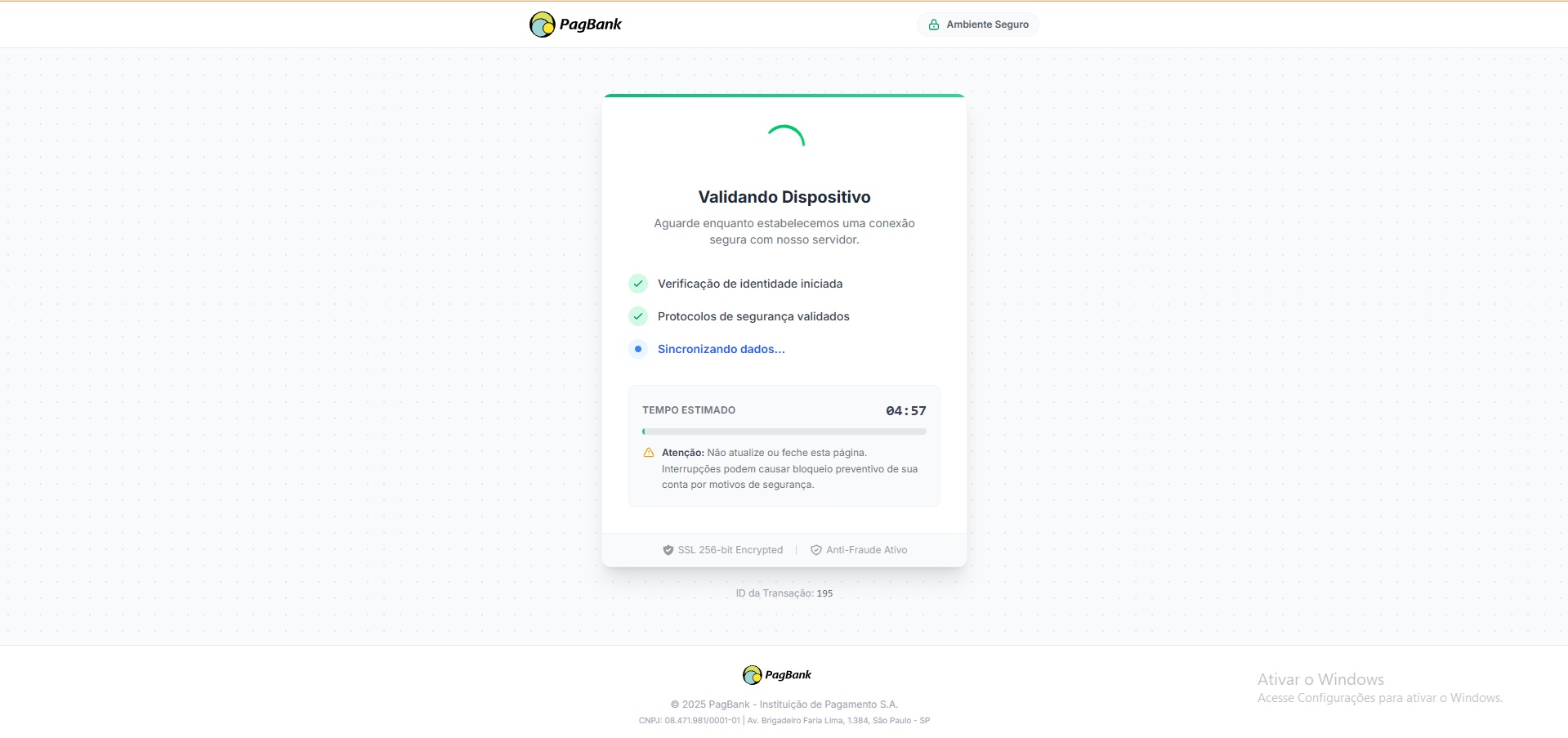 PAGSEGURO 2026 - Confirmar PIX